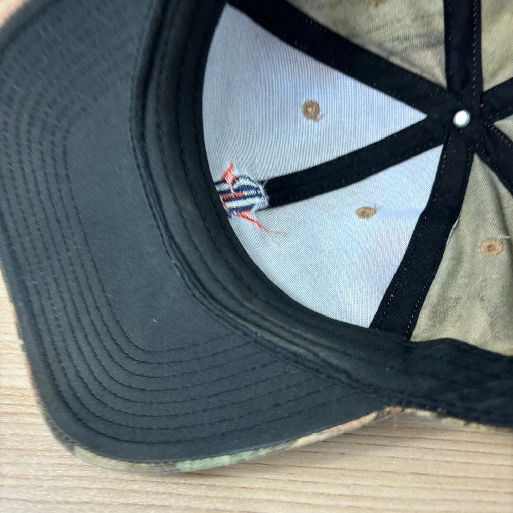 PI Hat Cap Snap Brown‎ Green Camo Outdoors Adjustable